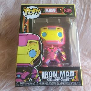 Funko POP! Marvel: Black Light IRON MAN #649 Targe